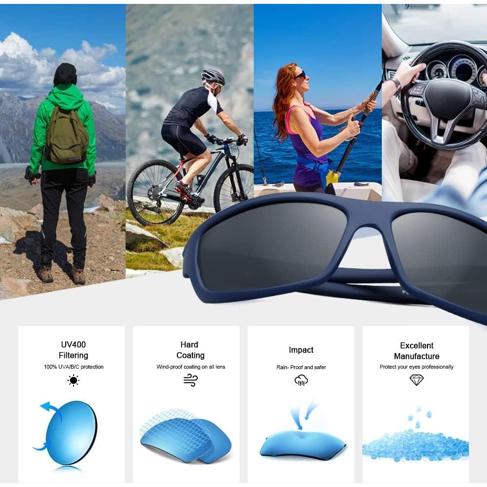 Gafas de sol deportivas POLARKING 2 en 1 polarizadas UV400