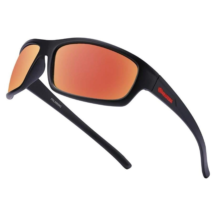 Gafas de Sol Deportivas POLARKING Espejo Naranja UV400