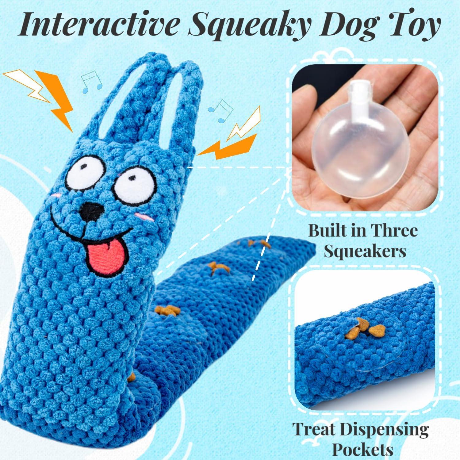 Juguete interactivo para perros CIIVURR Conejo Azul 12cm