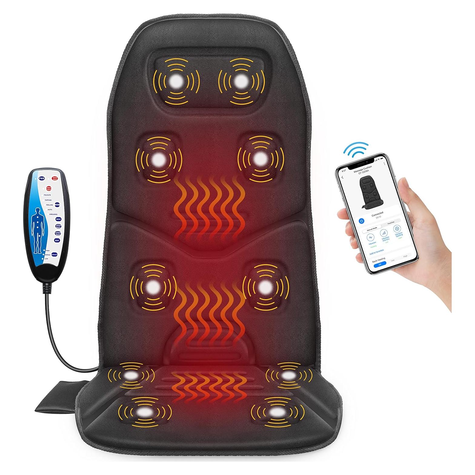 Masajeador de Espalda COMFIER CF-2206 con Calor y Vibración