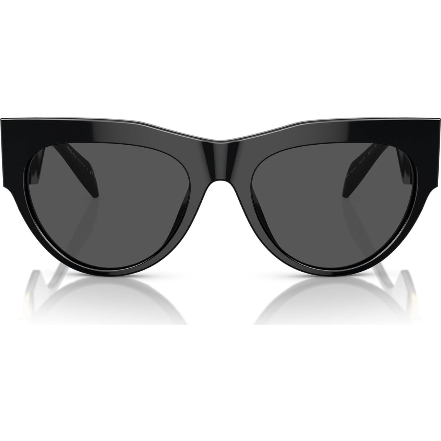 Versace Woman Sunglasses Black Frame, Dark Grey Lenses, 56MM