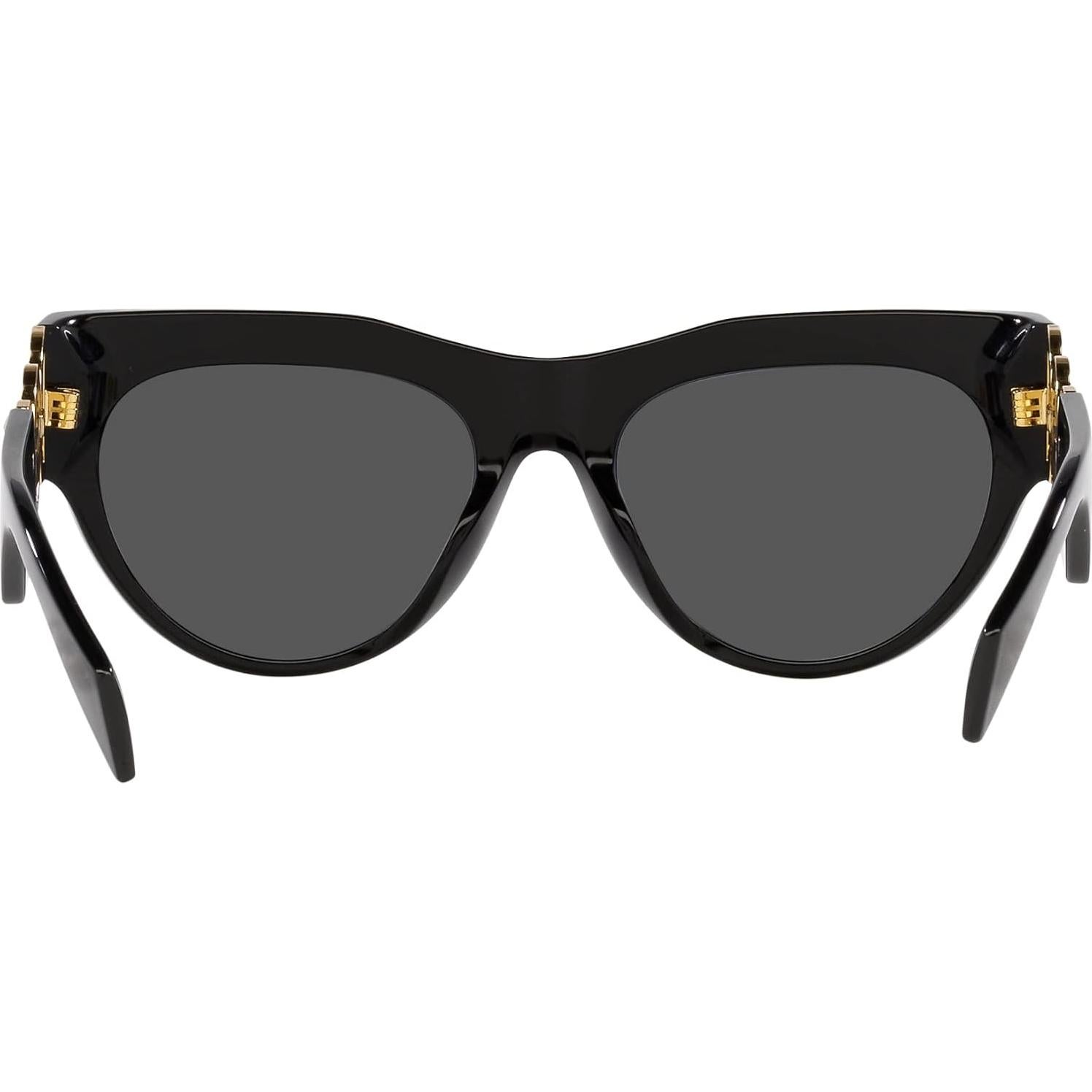 Versace Woman Sunglasses Black Frame, Dark Grey Lenses, 56MM