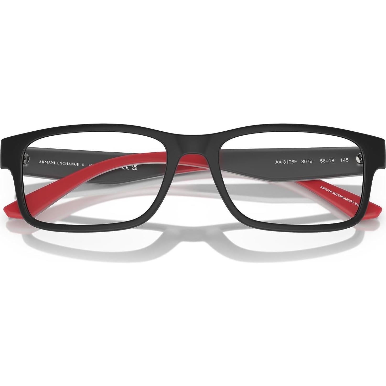 Gafas de Receta Armani Exchange AX3106F Negro Mate 56mm