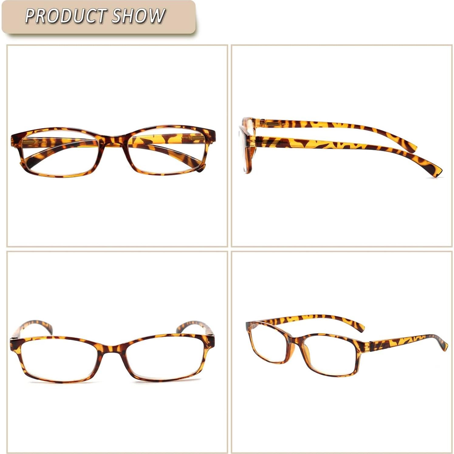 Gafas de Lectura NORPERWIS 5 Pares Unisex 1.75x Color Mezclado