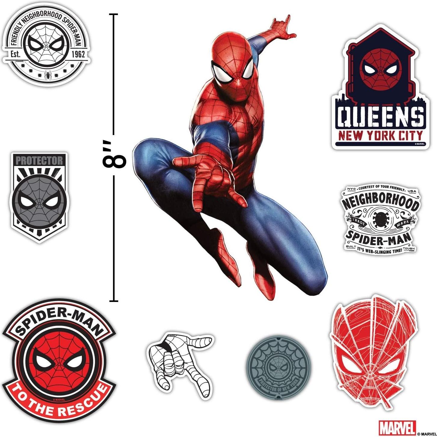 Calcomanía de Pared Spider-Man Marvel AR 9 Stickers
