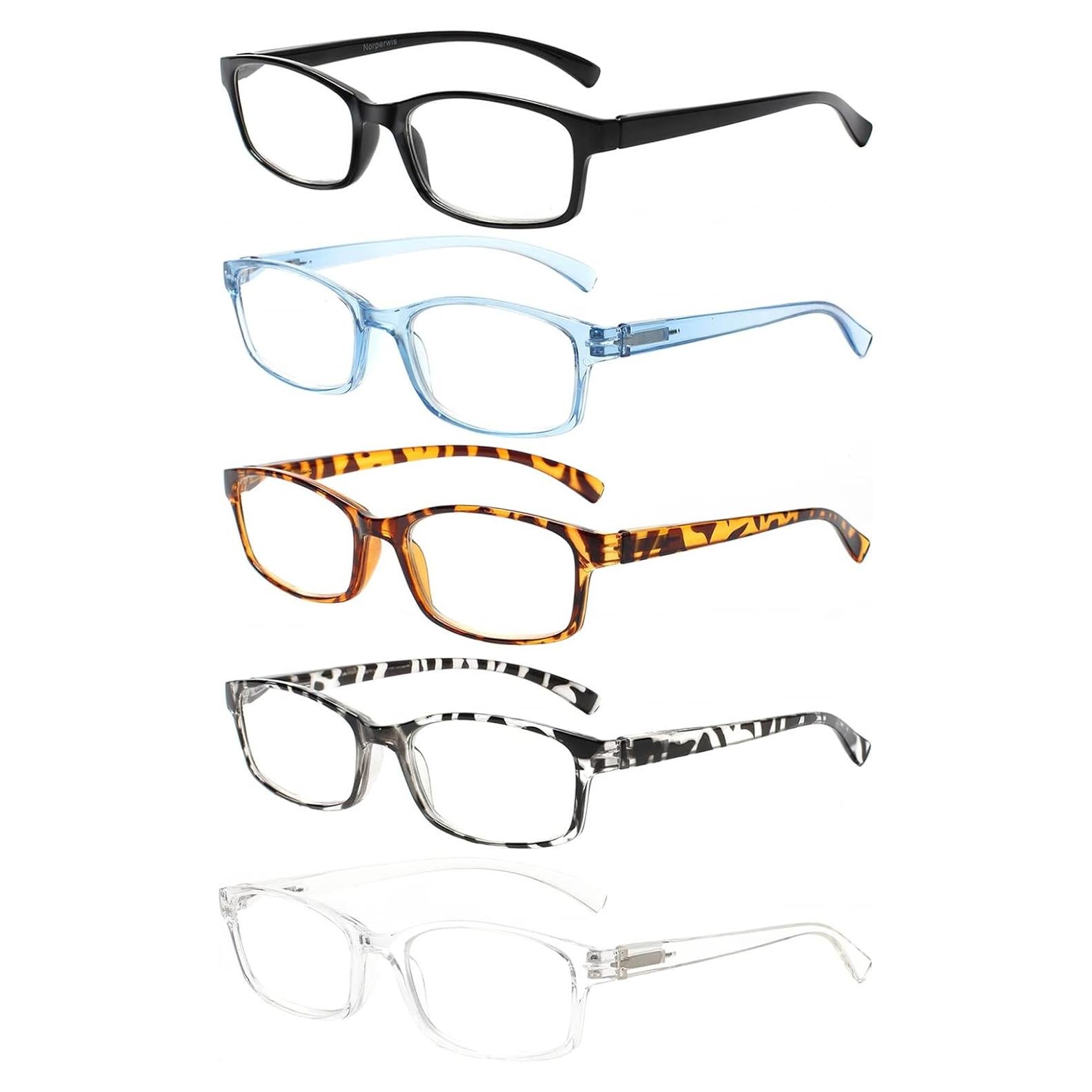 Gafas de Lectura Norperwis 5 Pares Unisex Color Mezclado