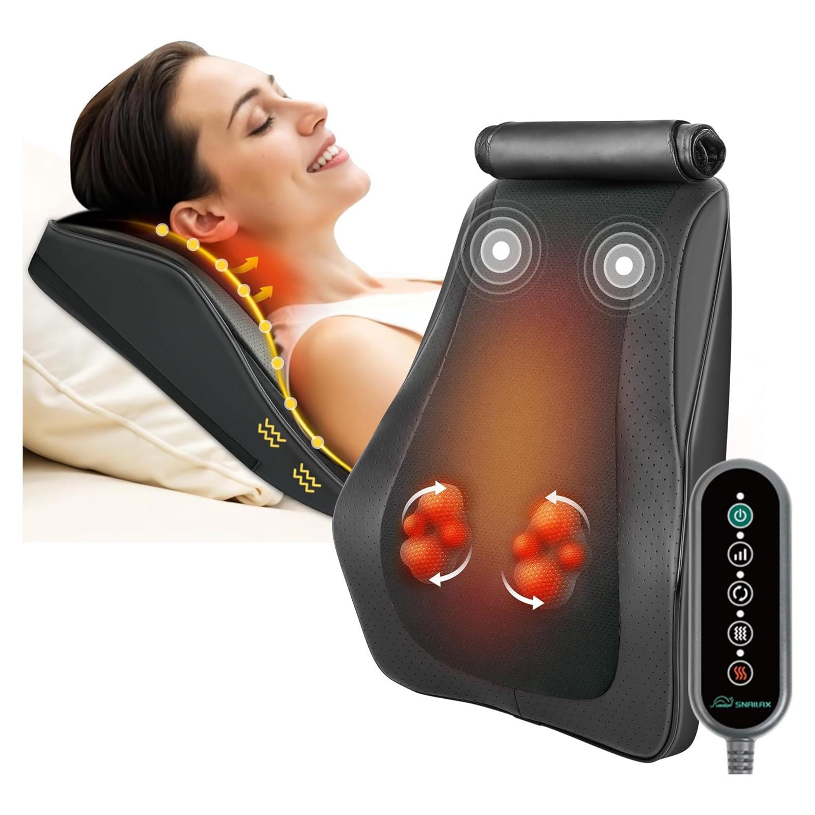 Masajeador de Espalda Snailax SL-128B con Calor y Vibración