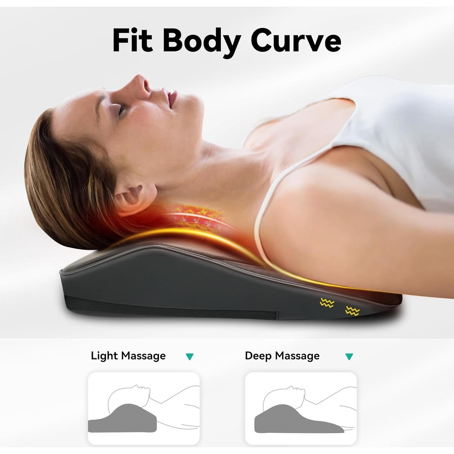 Masajeador de Espalda Snailax SL-128B con Calor y Vibración