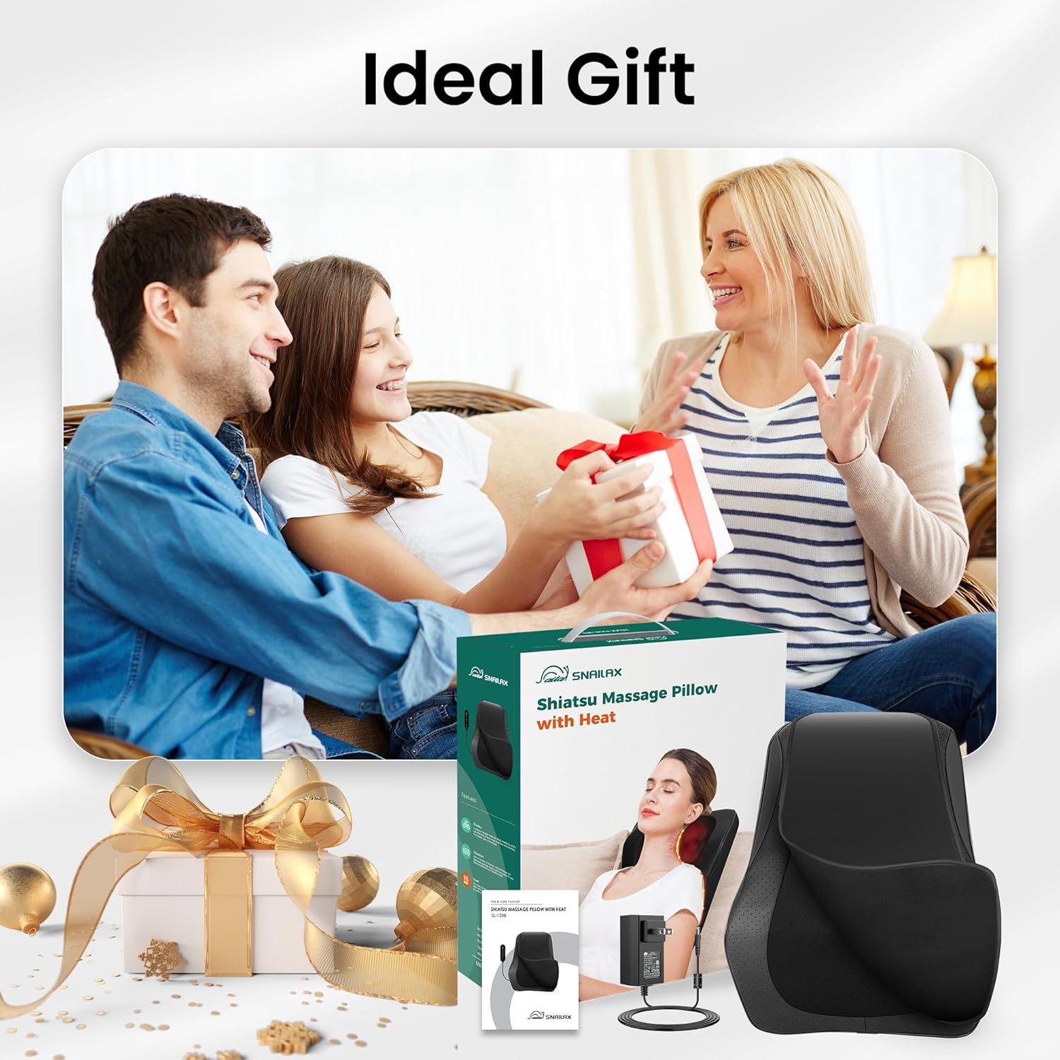 Masajeador de Espalda Snailax SL-128B con Calor y Vibración