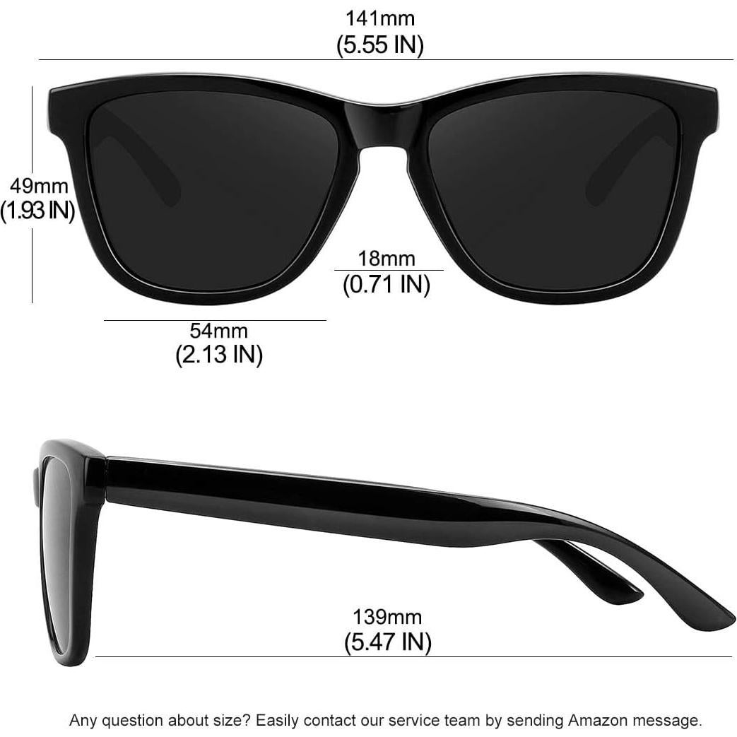 Gafas de sol polarizadas MEETSUN unisex retro 54mm