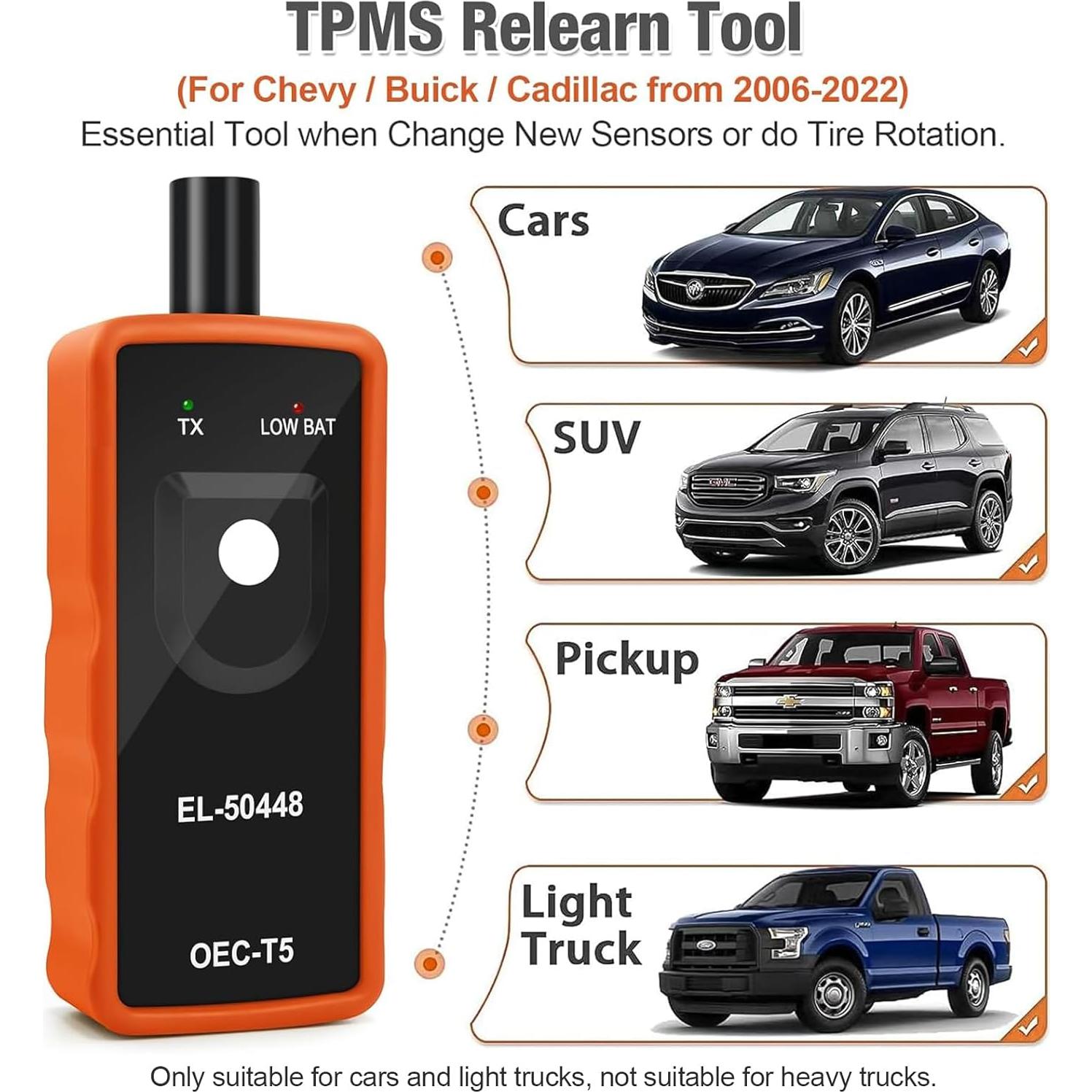 JDIAG EL-50448 Herramienta TPMS 2024 para Neumáticos