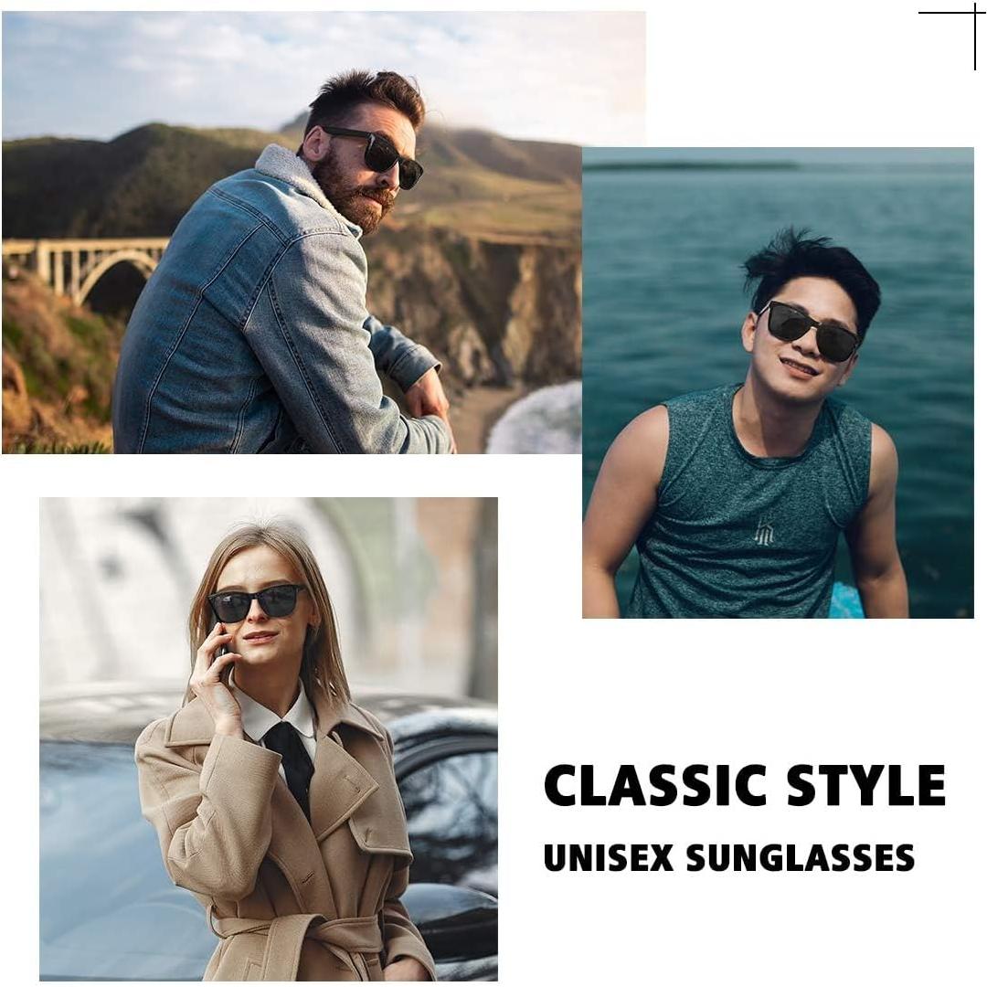 Gafas de sol polarizadas MEETSUN unisex retro 54mm