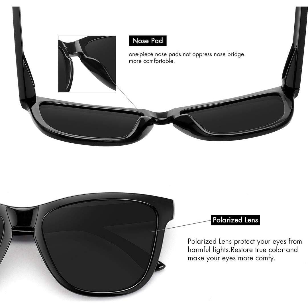 Gafas de sol polarizadas MEETSUN unisex retro 54mm