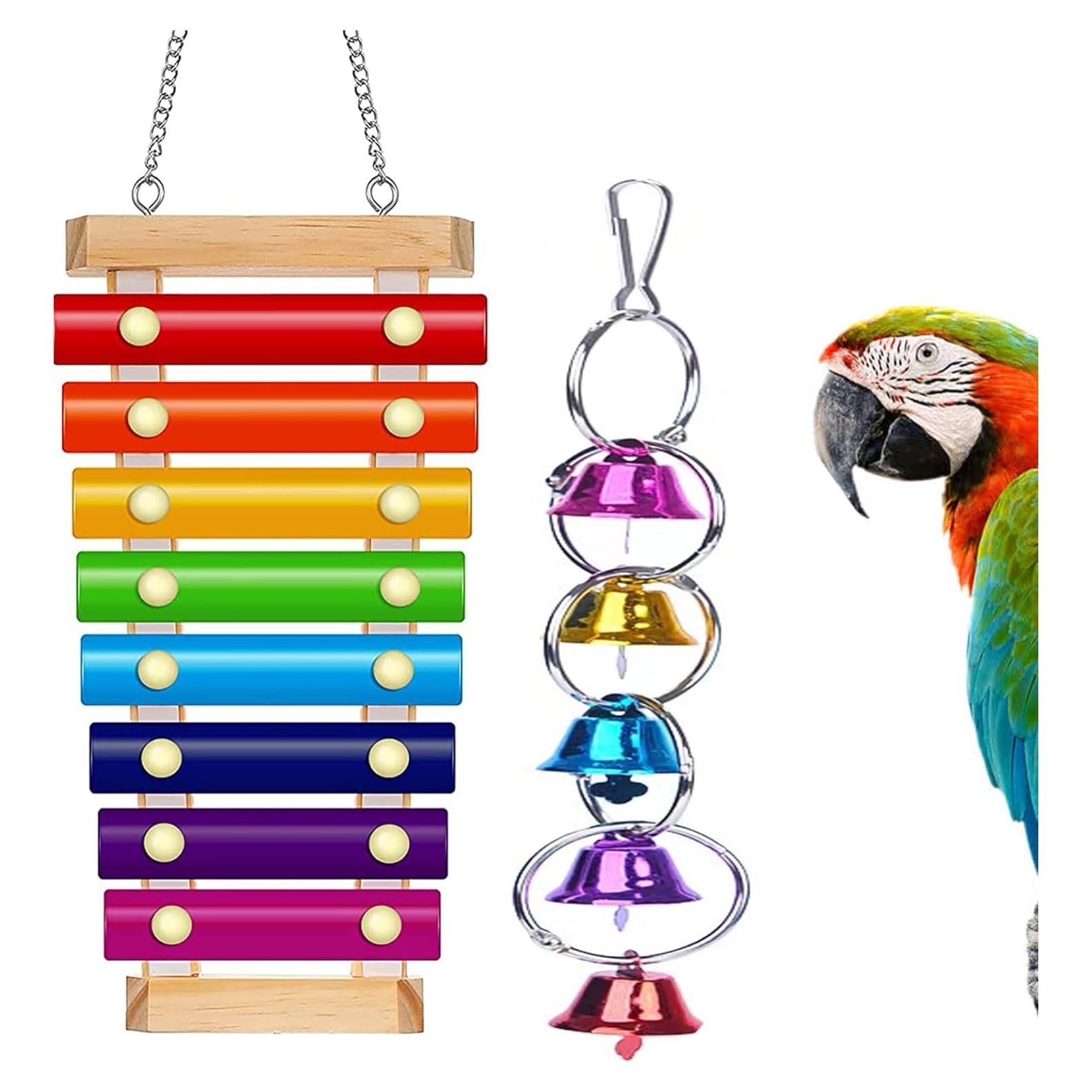 Juguete Musical para Loro Fejapa Xilófono y Campana