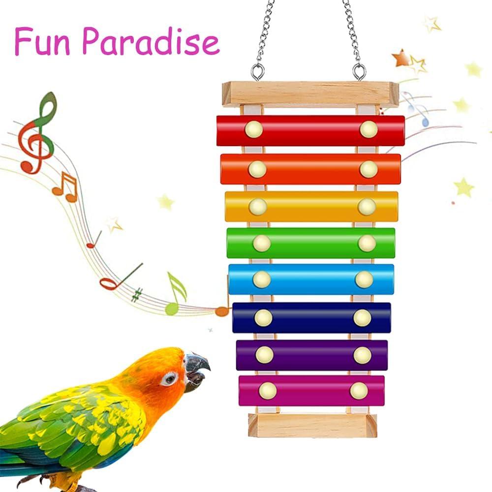 Juguete Musical para Loro Fejapa Xilófono y Campana