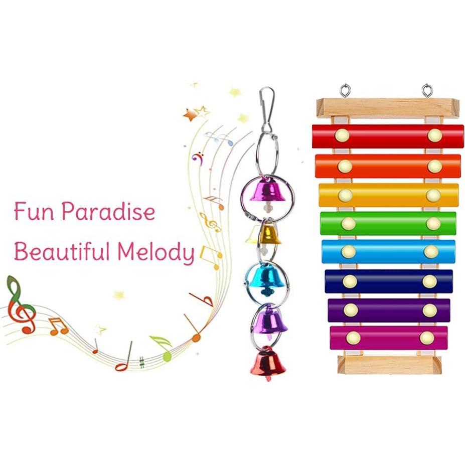 Juguete Musical para Loro Fejapa Xilófono y Campana