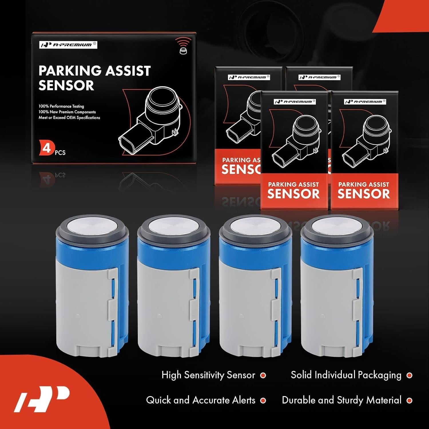 Sensor de Estacionamiento A-Premium 4 Piezas para Mercedes-Benz
