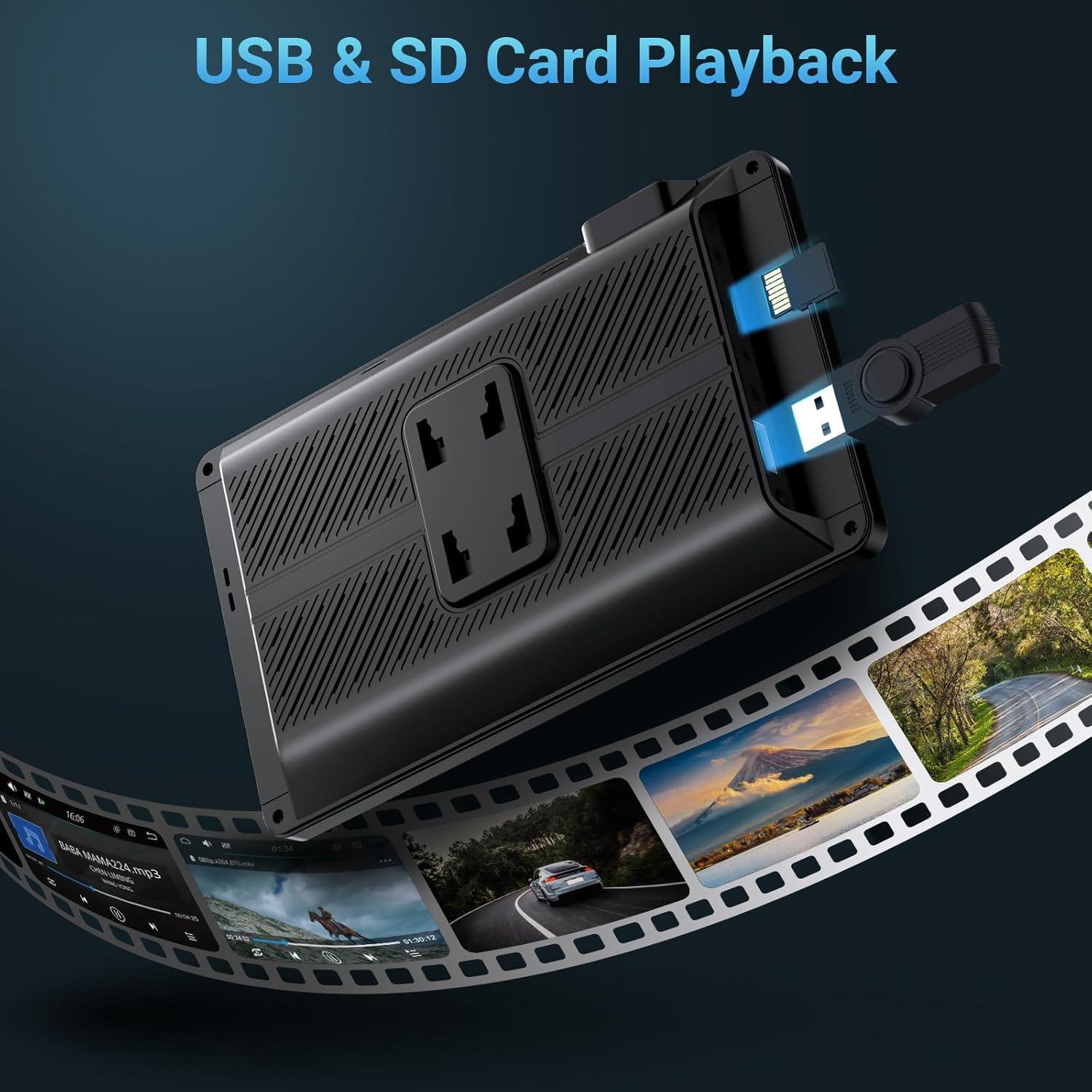 Pantalla Carplay 7" Carpuride CS3 con Bluetooth y Espejo