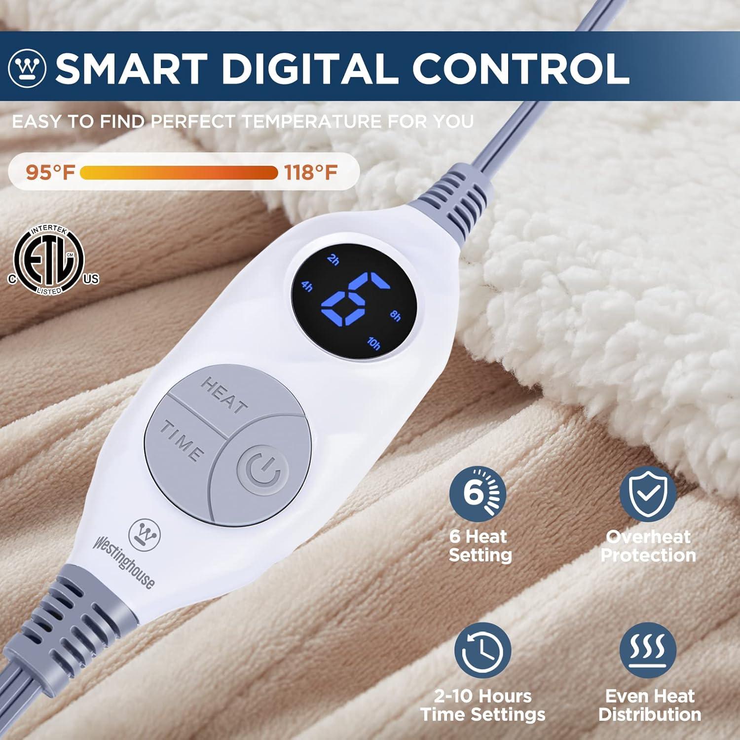 Manta Térmica Westinghouse WH-HSF50, 6 Niveles de Calor