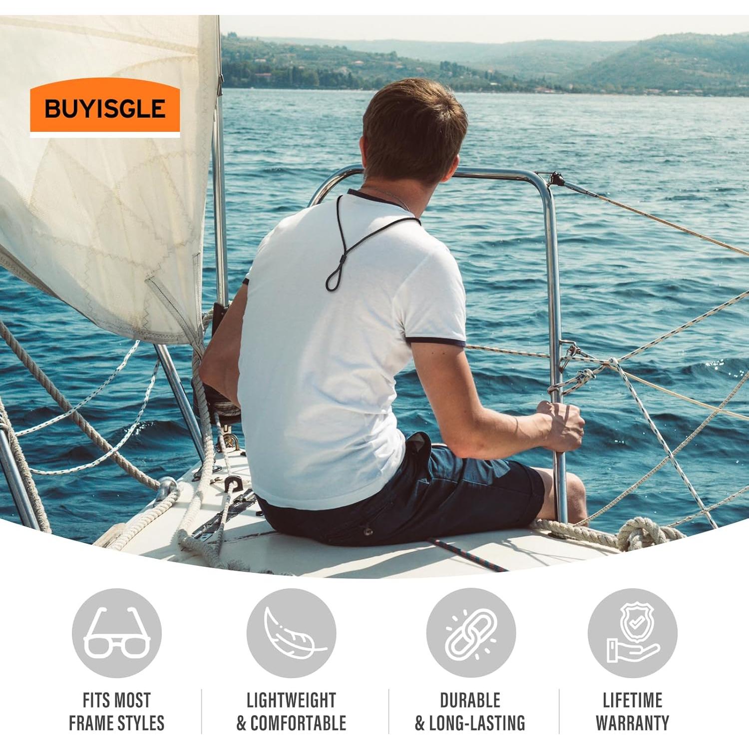 Soporte para Gafas GS01 - Cuerda Nylon y Silicona - 2 Pcs