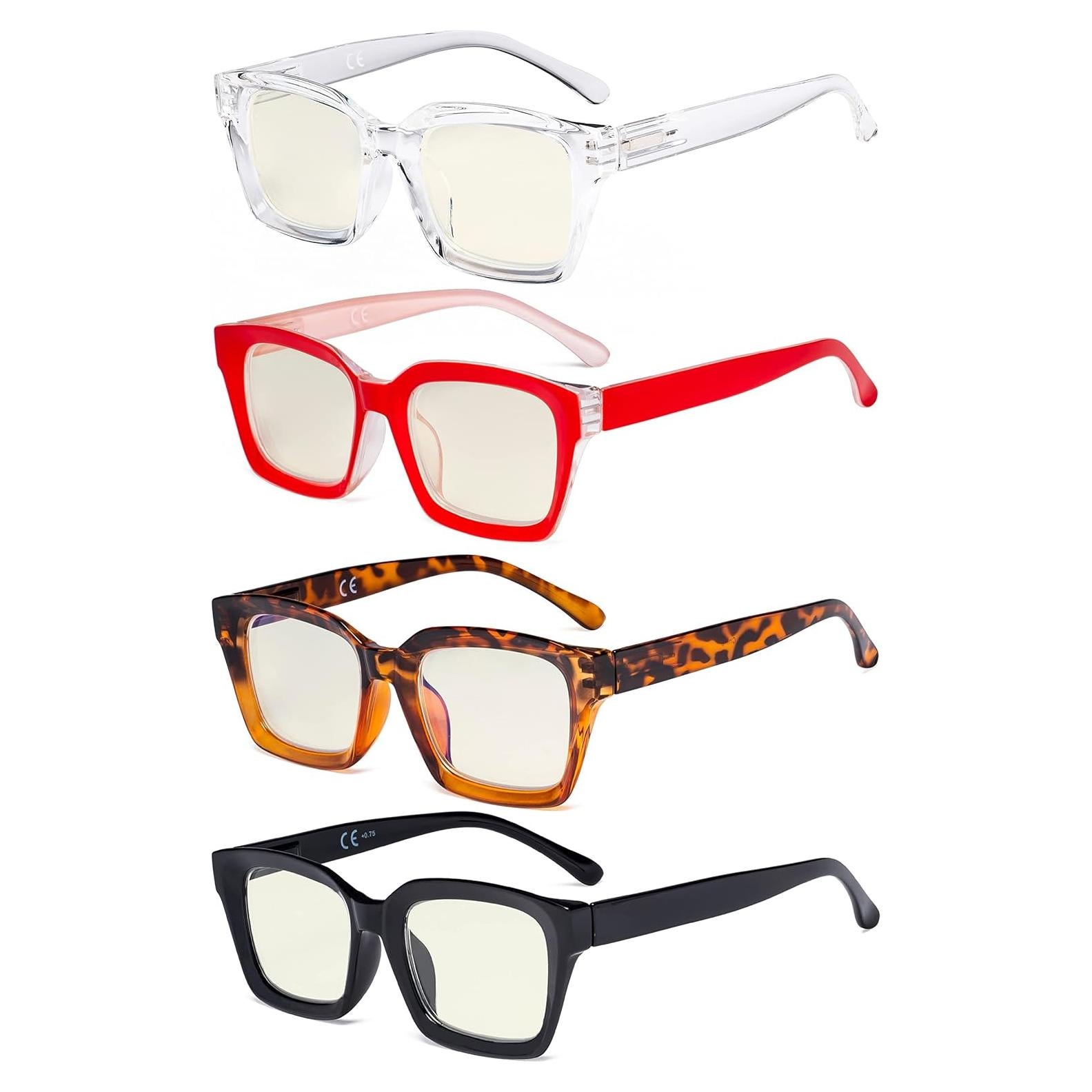 Gafas de Computadora Eyekepper 4 Paquetes +2.50 Luz Azul