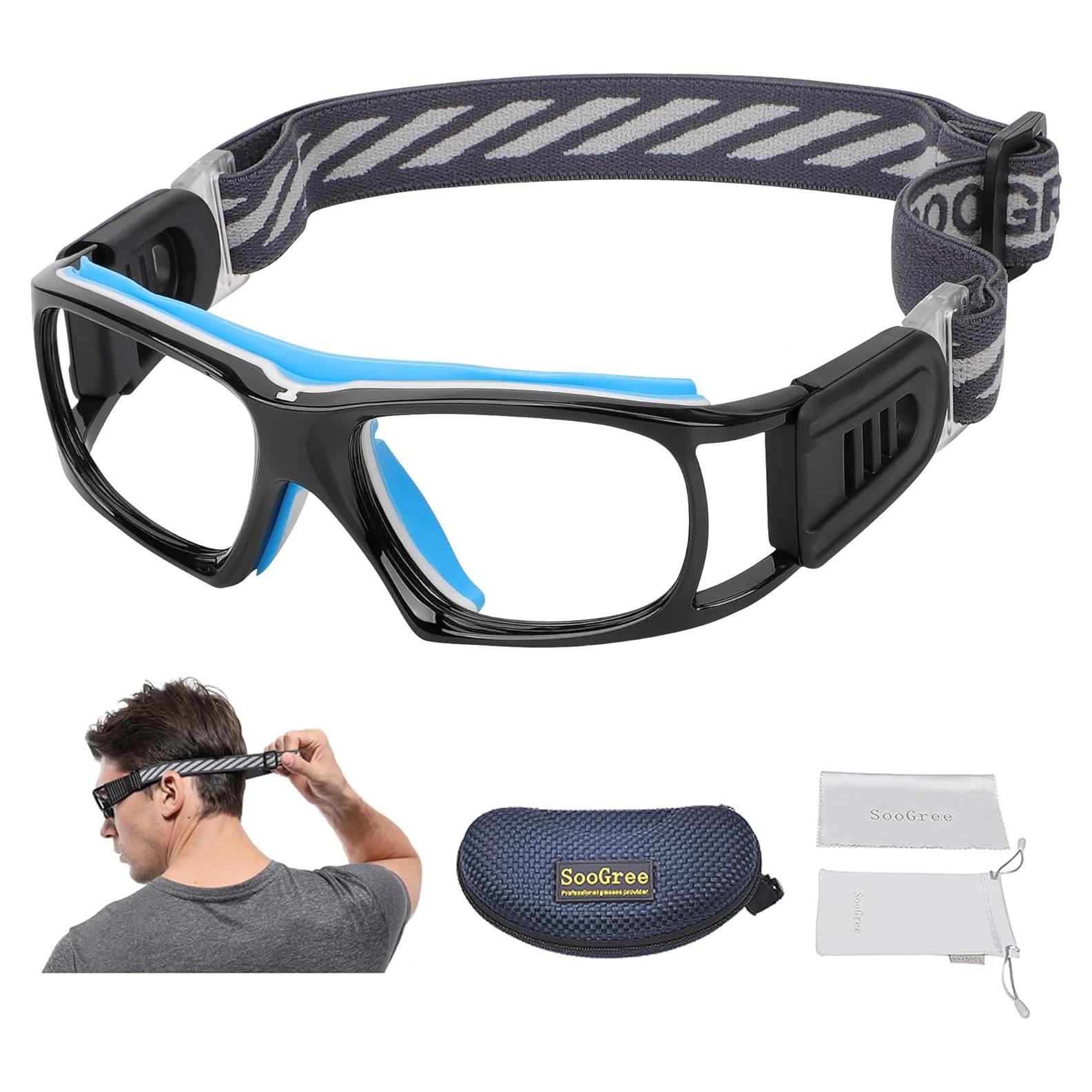 Gafas Deportivas Unisex Antivaho para Baloncesto y Fútbol