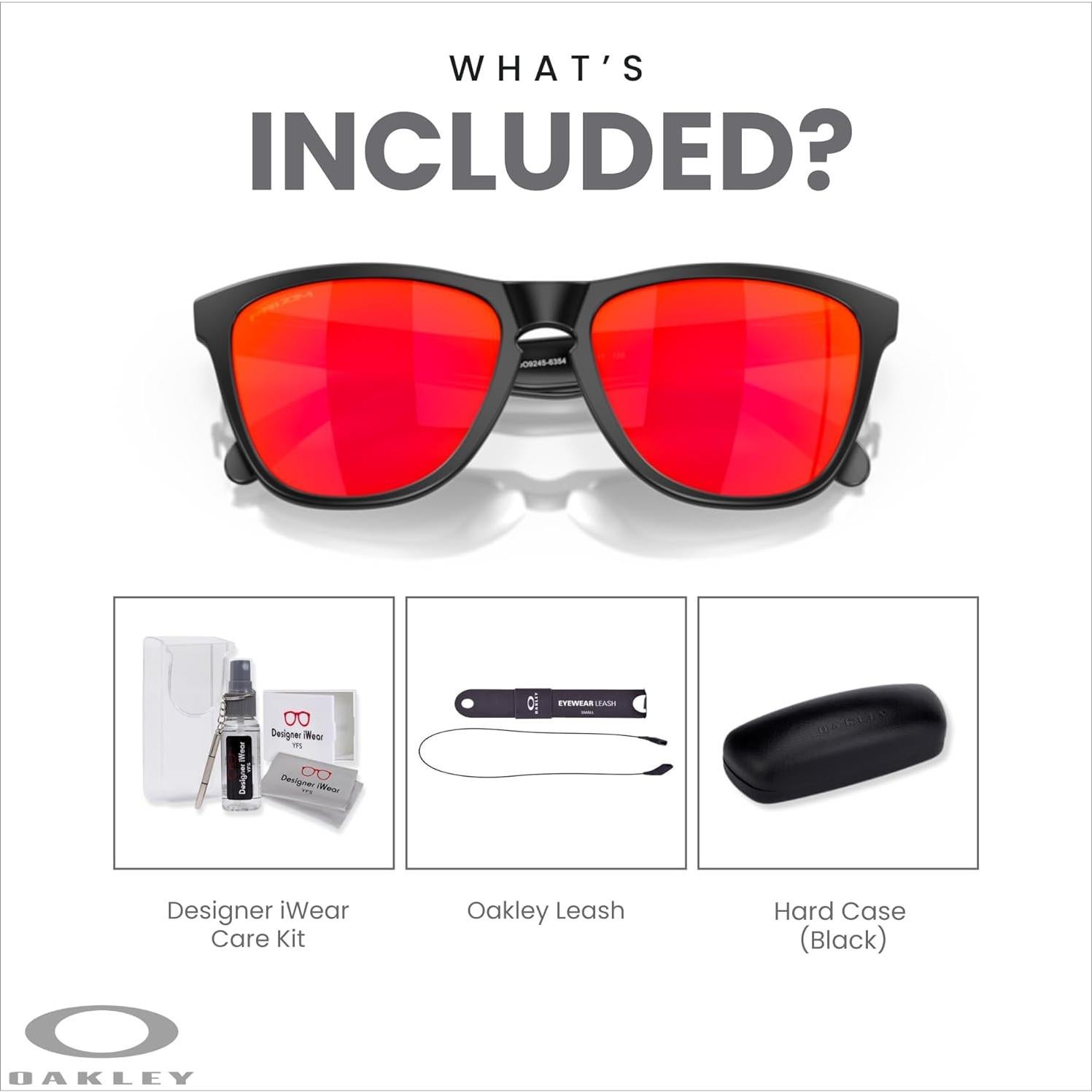 Gafas de Sol Oakley Frogskins OO9245 Negro Mate Prizm Ruby