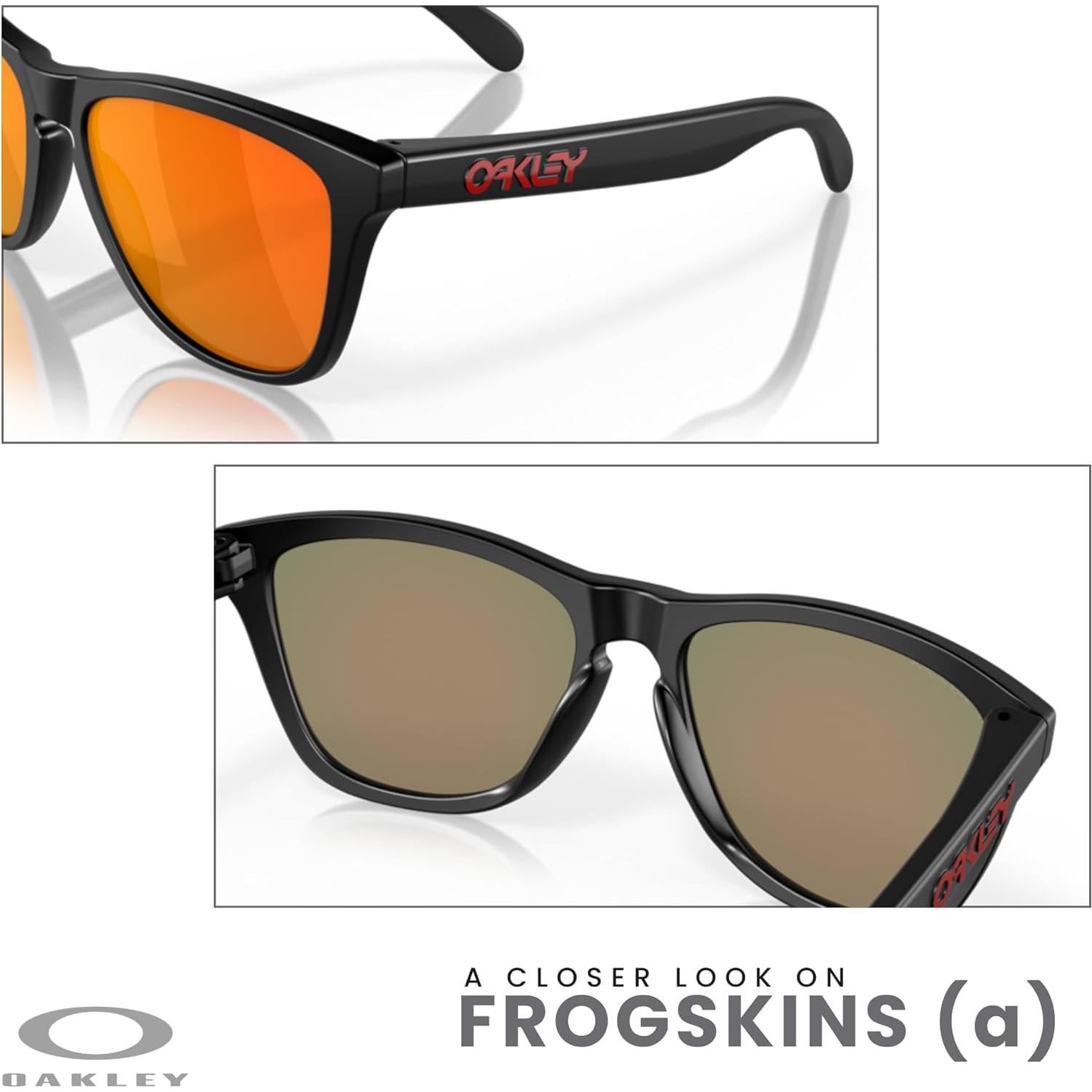 Gafas de Sol Oakley Frogskins OO9245 Negro Mate Prizm Ruby