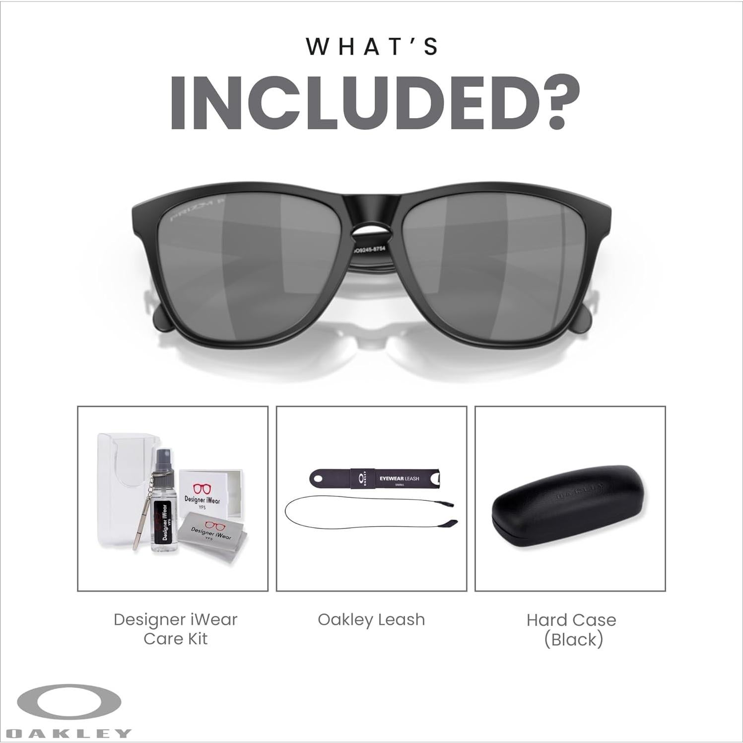 Gafas de sol Oakley Frogskins OO9245 Negro mate Polarizadas
