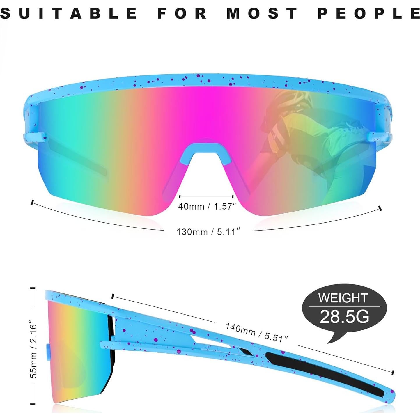 Gafas de Ciclismo BOLLFO UV400 Lentes Polarizadas Clásicas
