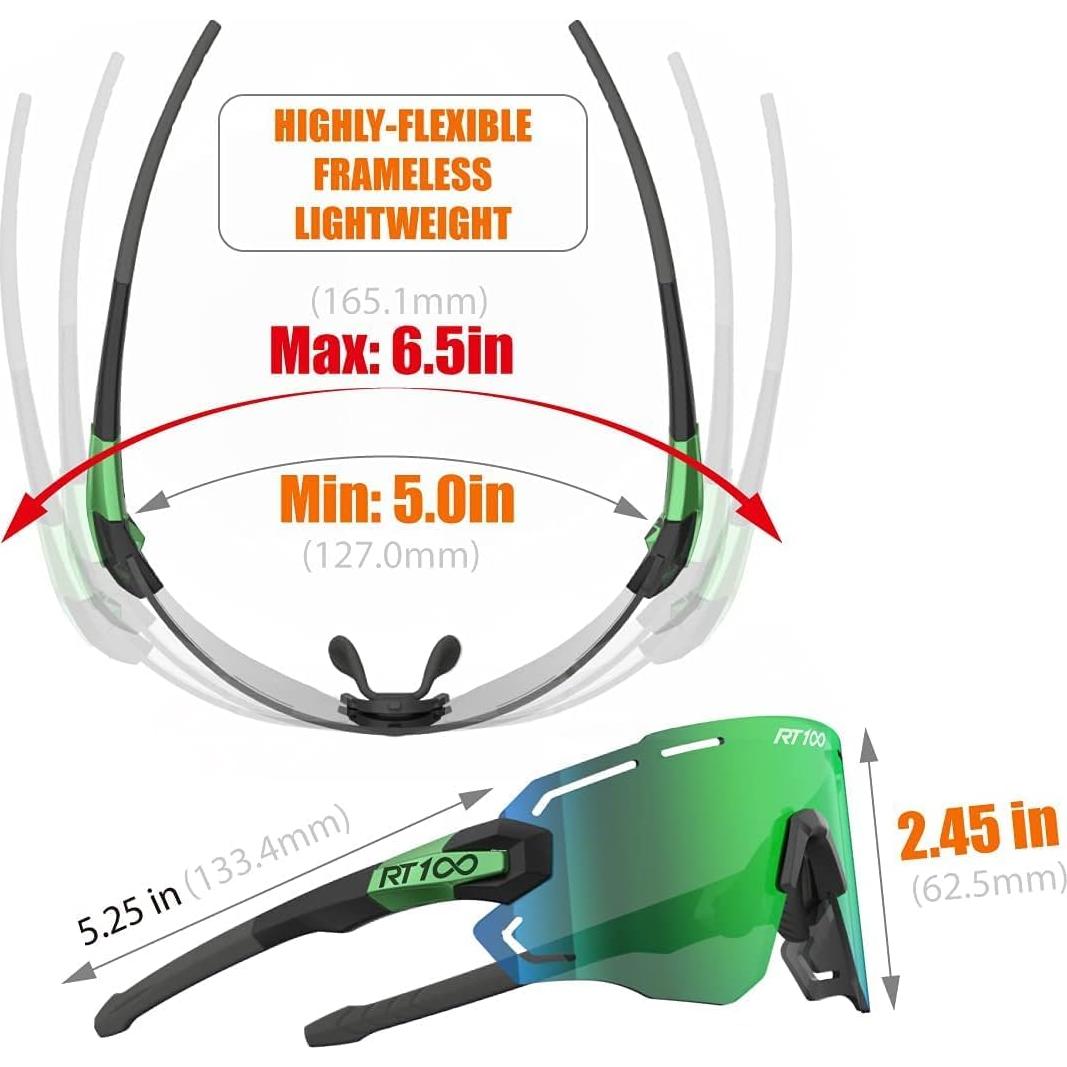 Gafas de Sol RT100 para Ciclismo Unisex con Protección UV