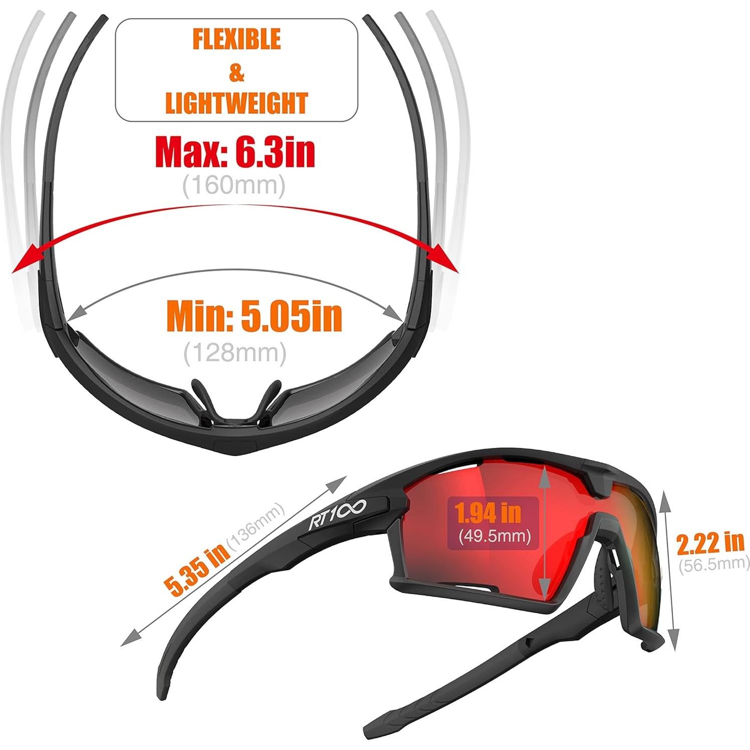Gafas de Sol RT100 para Ciclismo Unisex - Protección UV