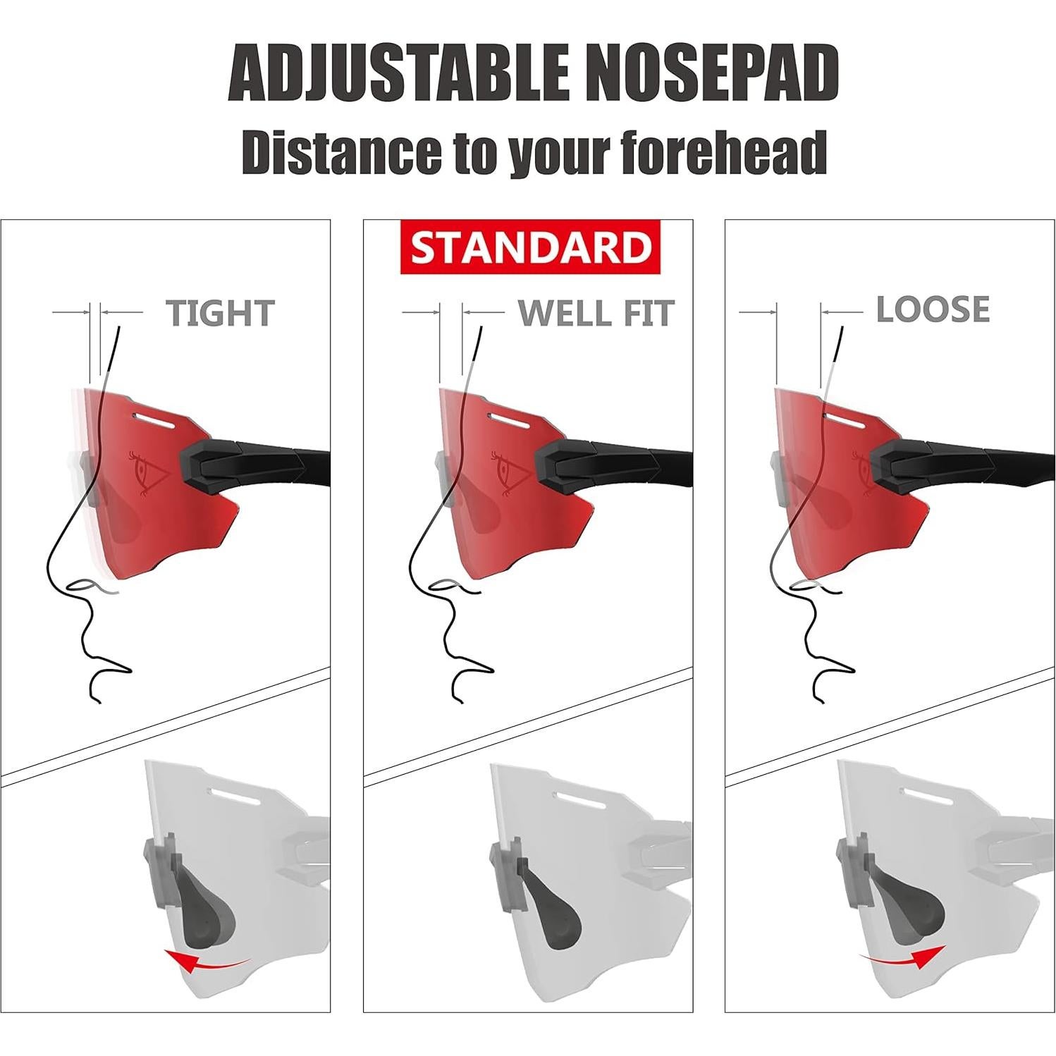 Gafas de Sol RT100 para Ciclismo Sin Marco Doradas