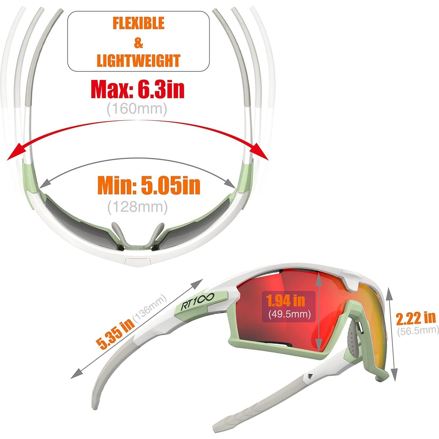 Gafas de Sol RT100 para Ciclismo Unisex con Protección UV