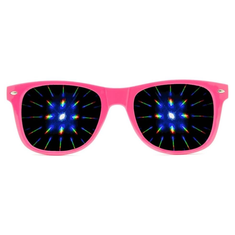 Gafas de Difracción GloFX Ultimate Rosa Efecto Prisma 3D