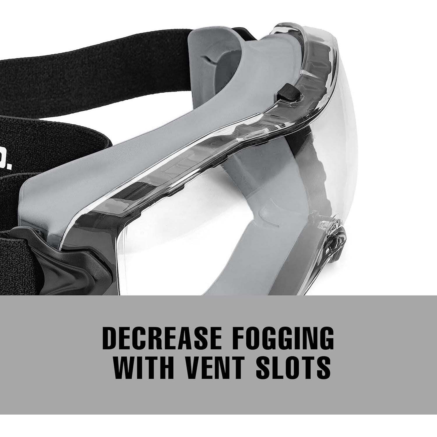 Gafas de Seguridad SolidWork Anti-Niebla Lente Transparente