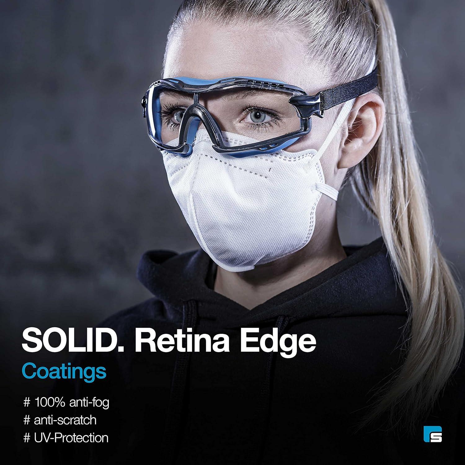 Gafas de Seguridad SolidWork Anti-Niebla Lente Transparente