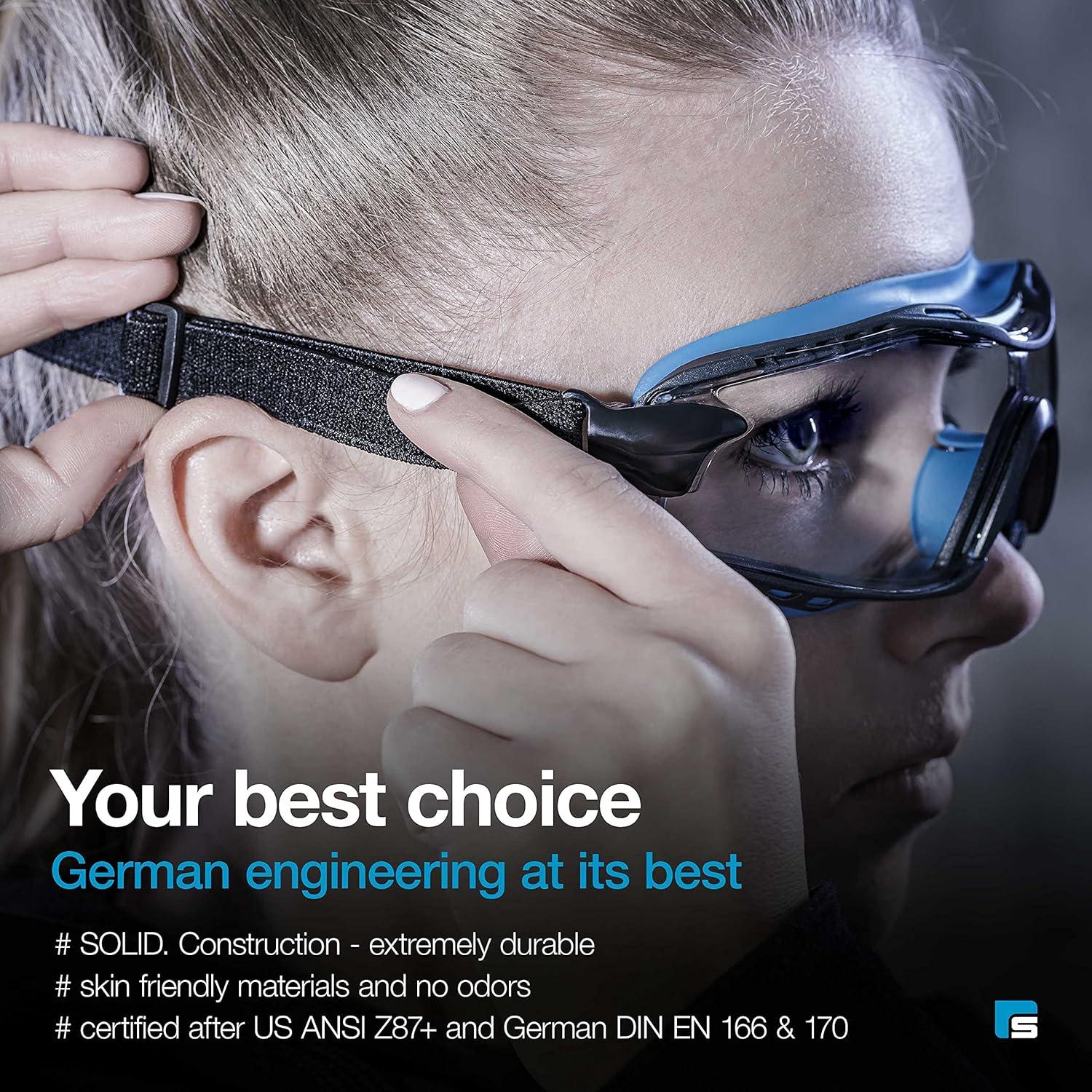 Gafas de Seguridad SolidWork Anti-Niebla Lente Transparente