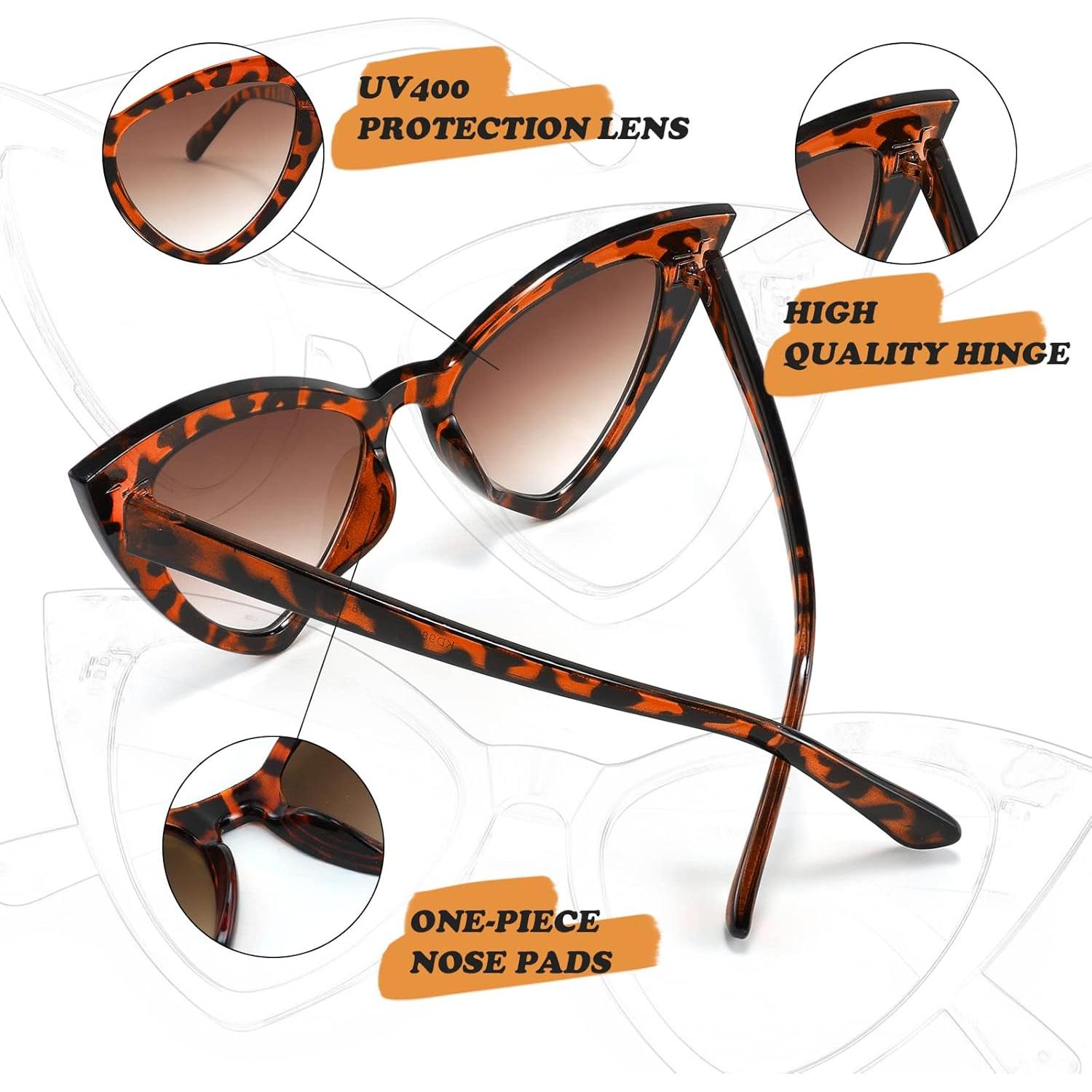 Gafas de Sol FEISEDY Ojo de Gato UV400 Moda Retro