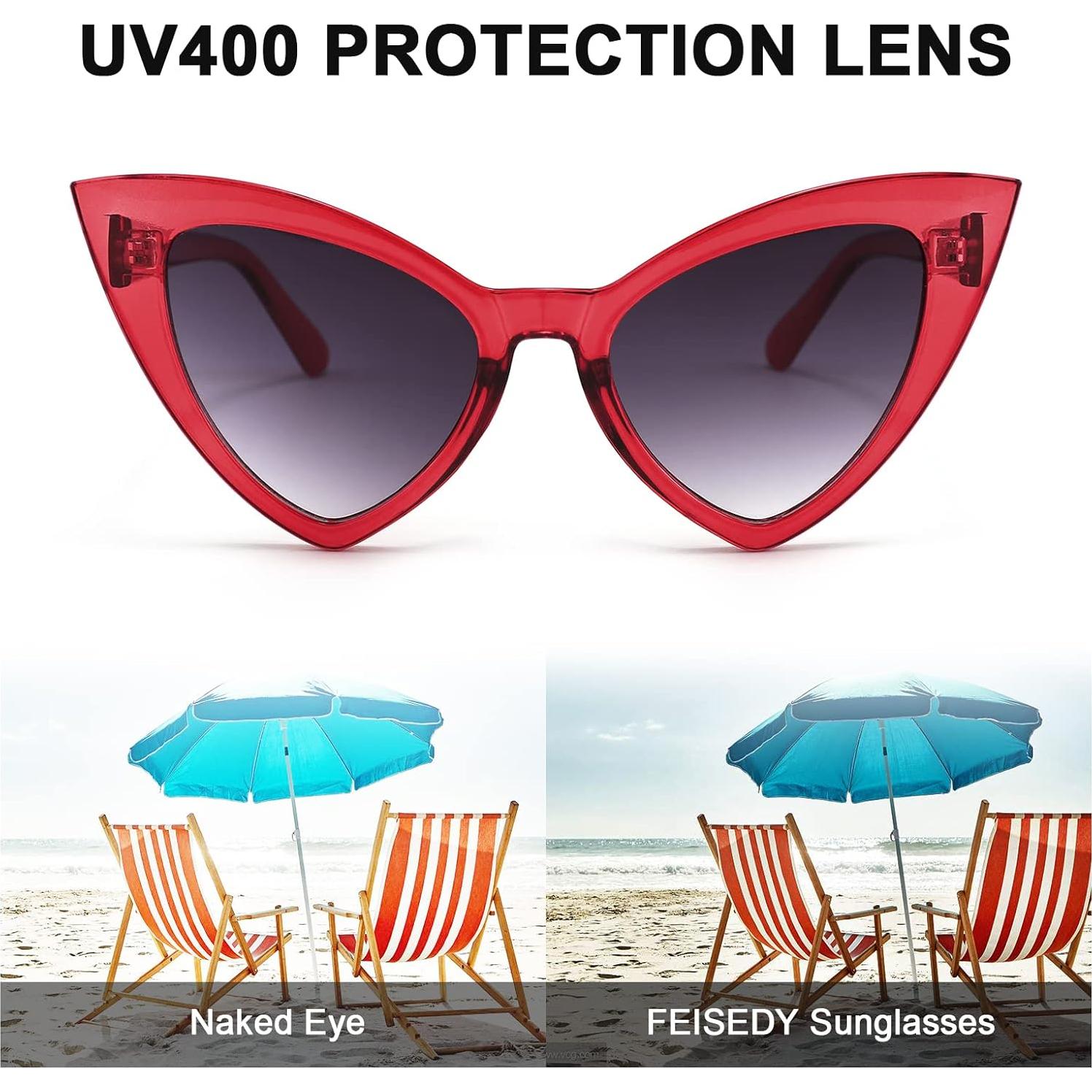 Gafas de Sol FEISEDY Ojo de Gato UV400 Moda Mujeres