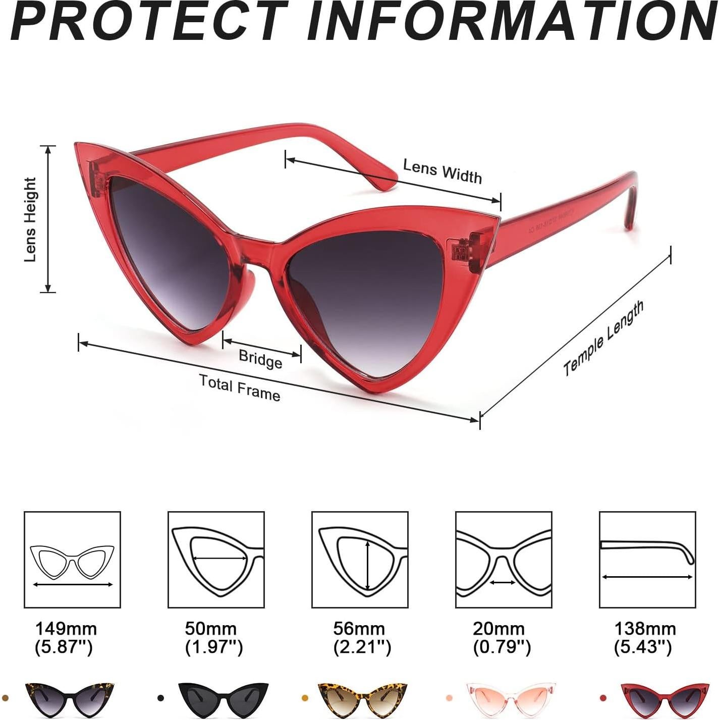 Gafas de Sol FEISEDY Ojo de Gato UV400 Moda Mujeres