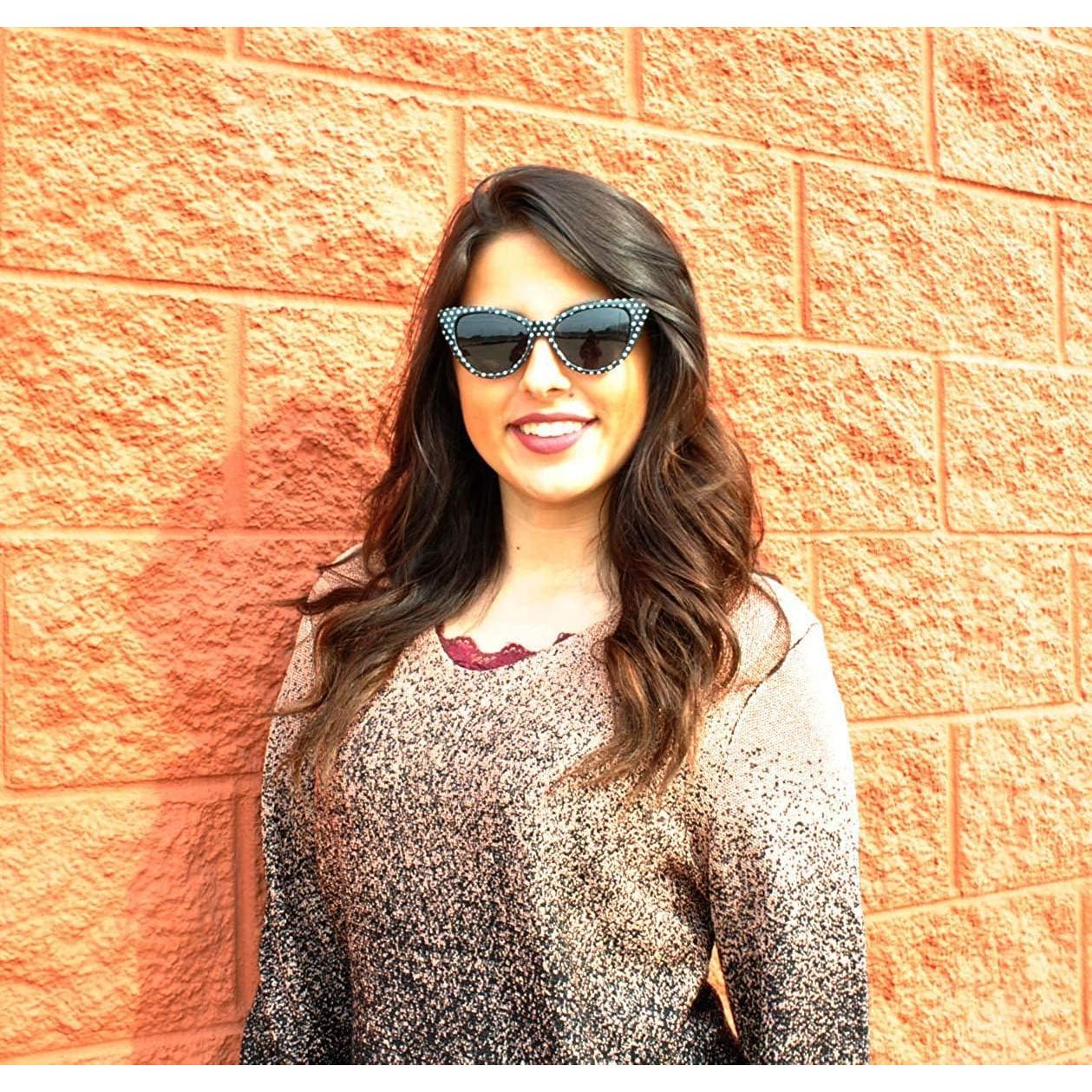 Gafas de sol Cat Eye para mujeres UV400 ligeras y cómodas