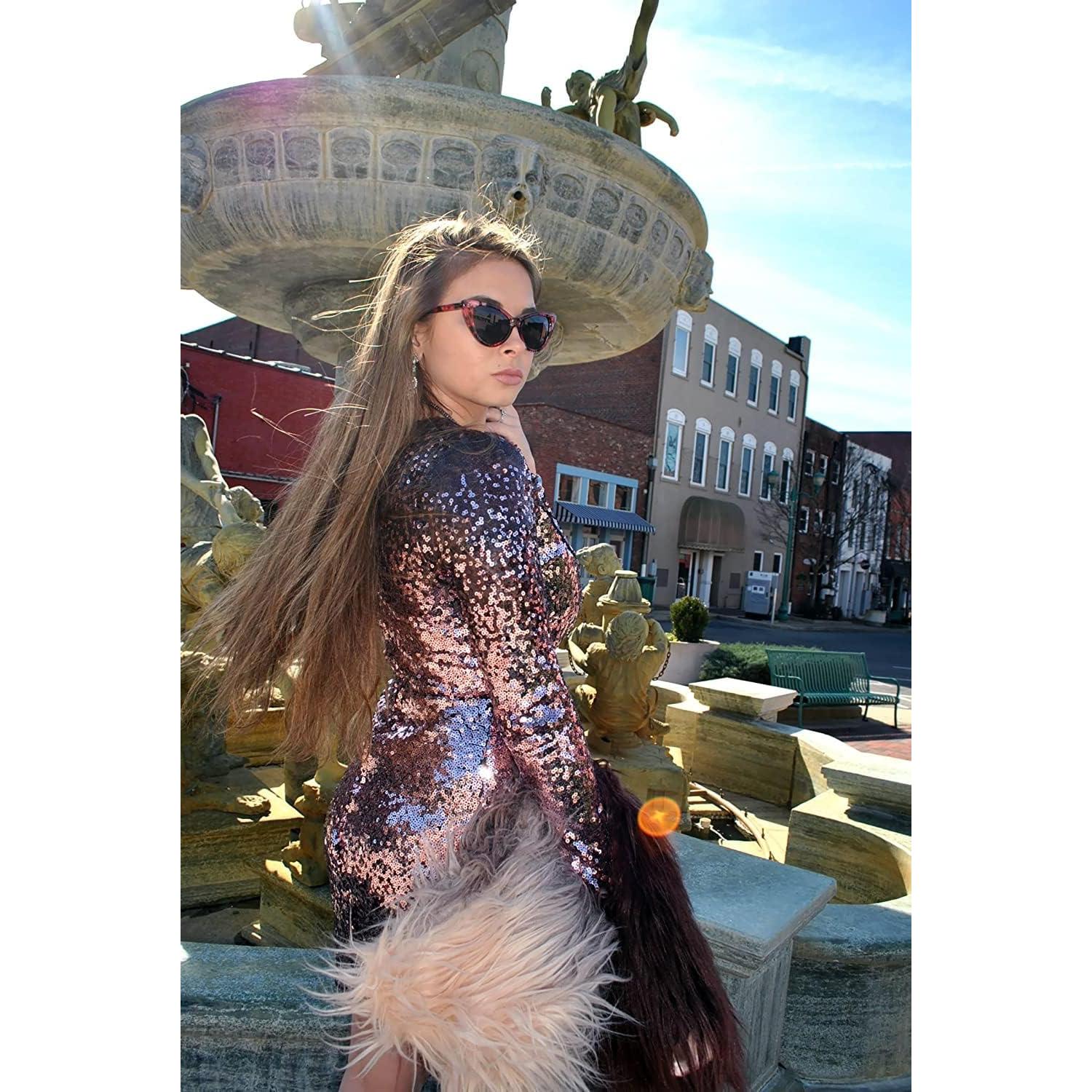 Gafas de sol Cateye para mujeres UV400 ligeras y cómodas