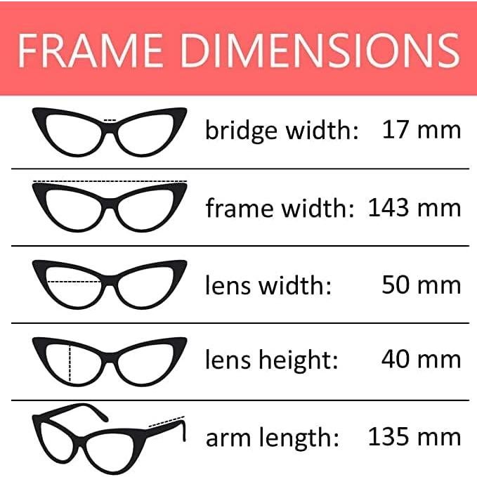 Gafas de sol Cateye para mujeres UV400 ligeras y cómodas