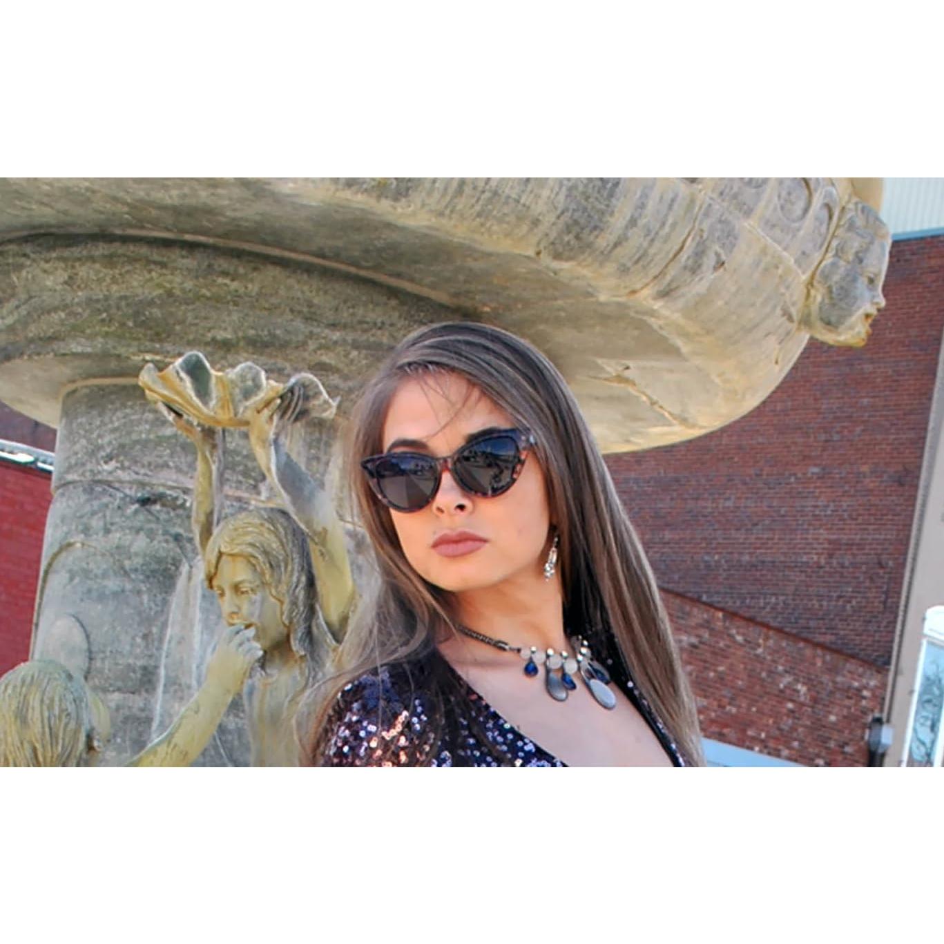 Gafas de sol Cat Eye para mujeres UV400 ligeras y cómodas