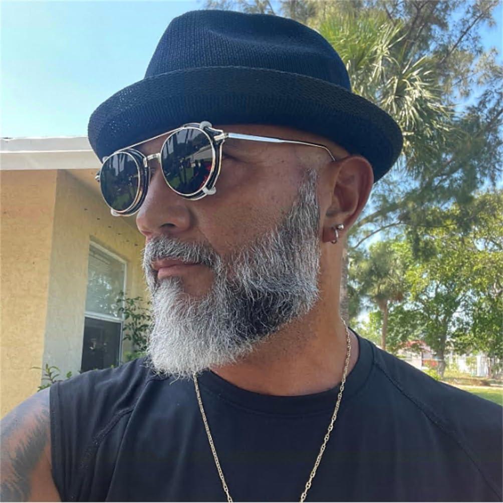 Gafas de sol clip en ADE WU estilo vintage unisex metal