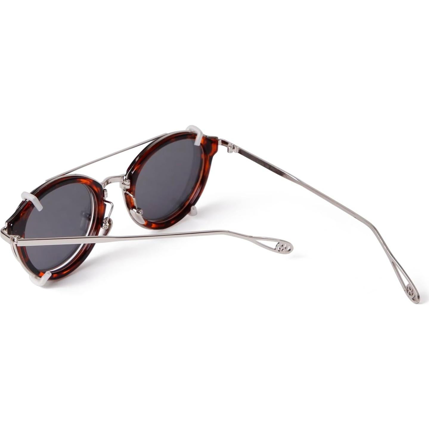 Gafas de sol clip en ADE WU estilo vintage unisex metal