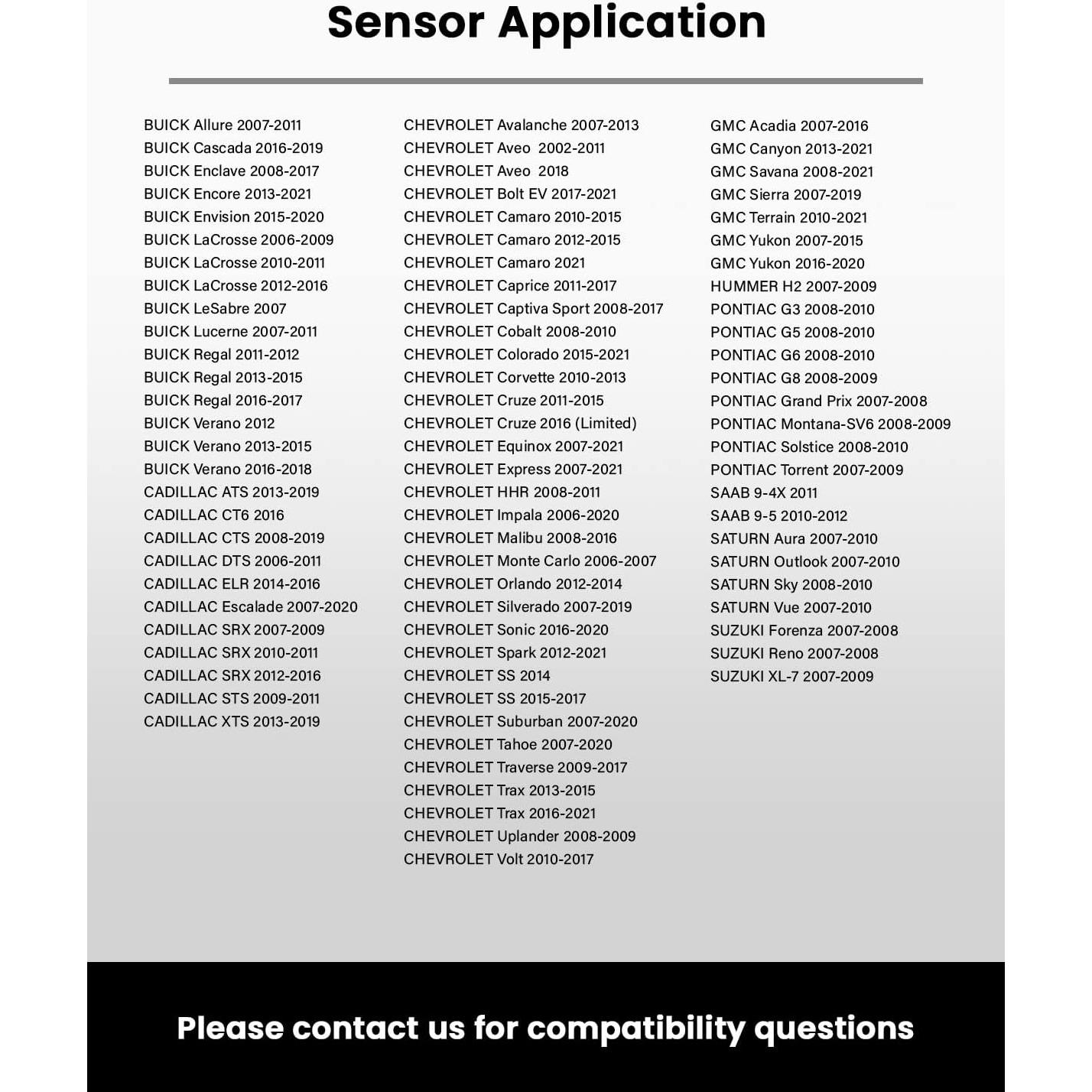Sensor de Presión de Neumáticos TPMS MORESENSOR 315MHz - 4 Unidades