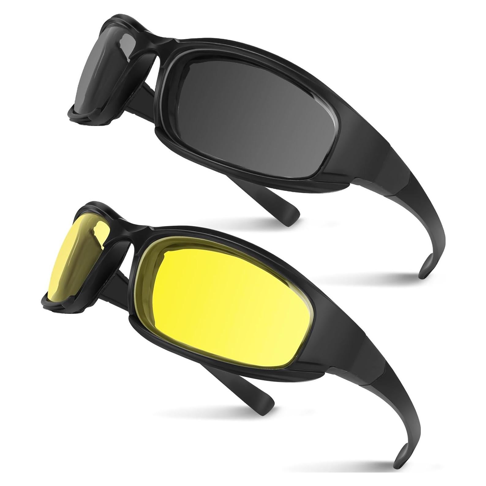 Gafas de Motocicleta UV400 2PCS Protección HD
