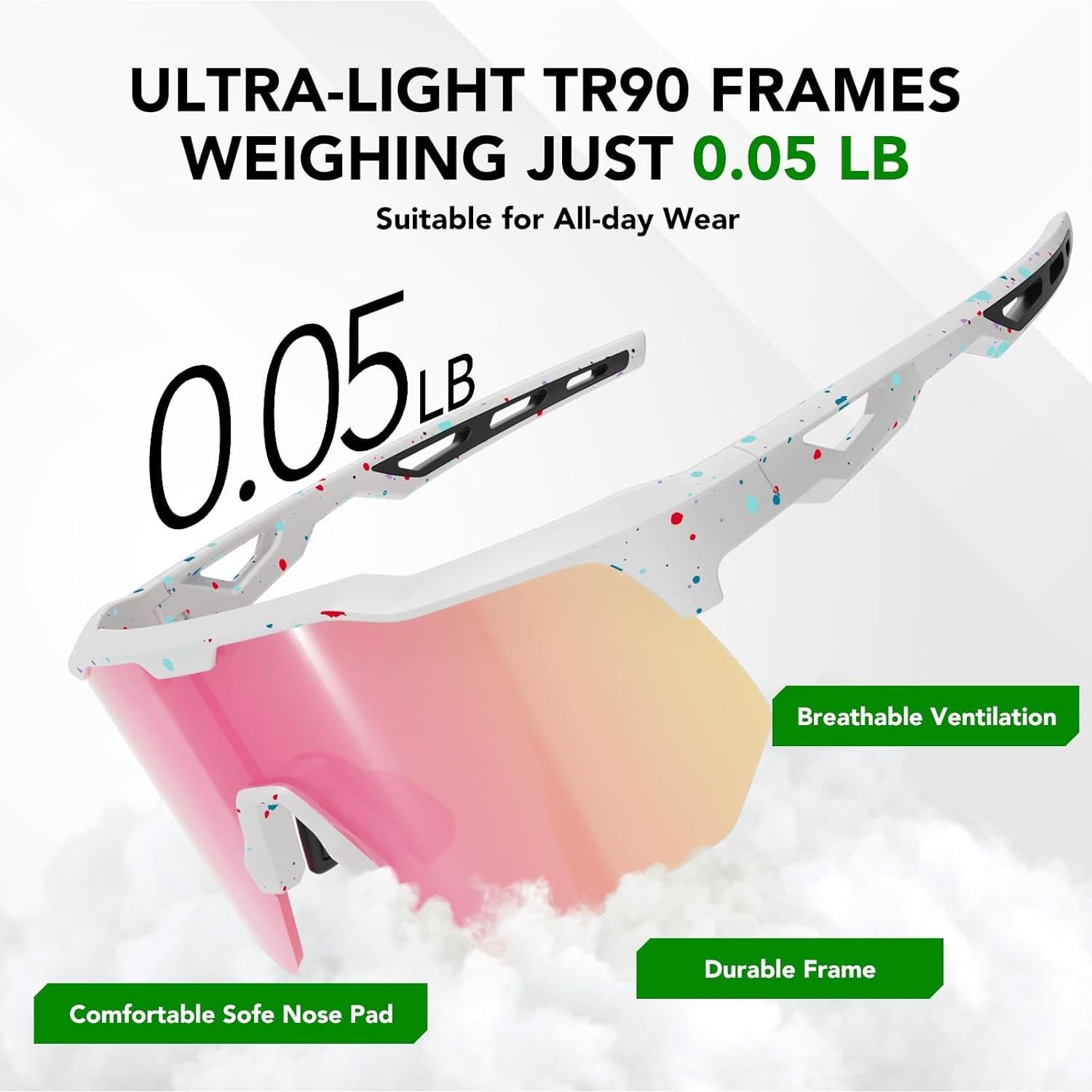 Gafas de sol deportivas HAAYOT con 5 lentes polarizados